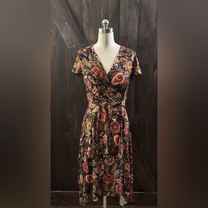 Perceptions Floral Wrap Dress